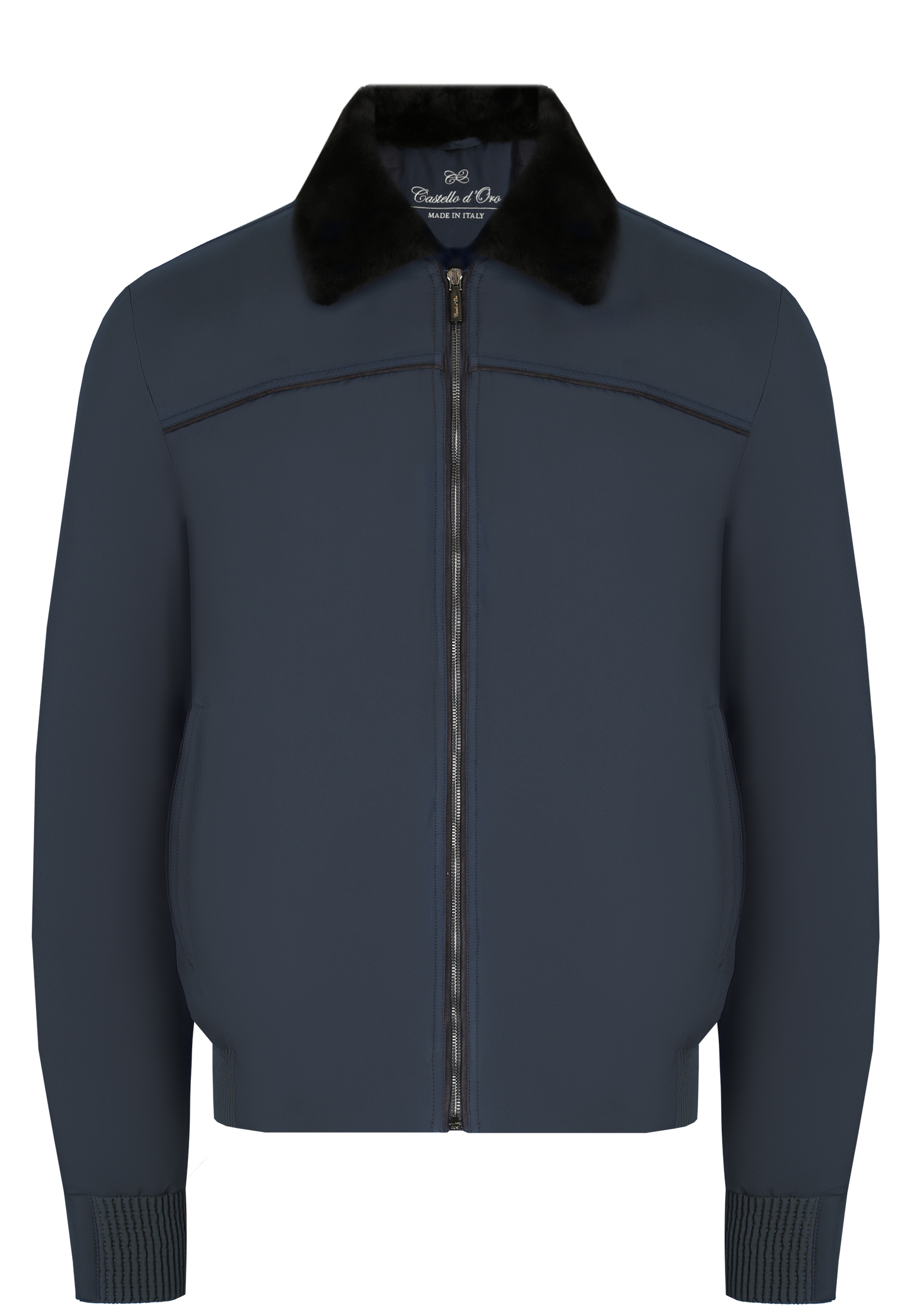 Куртка мужская CASTELLO D\'ORO 152039 синяя 52 IT