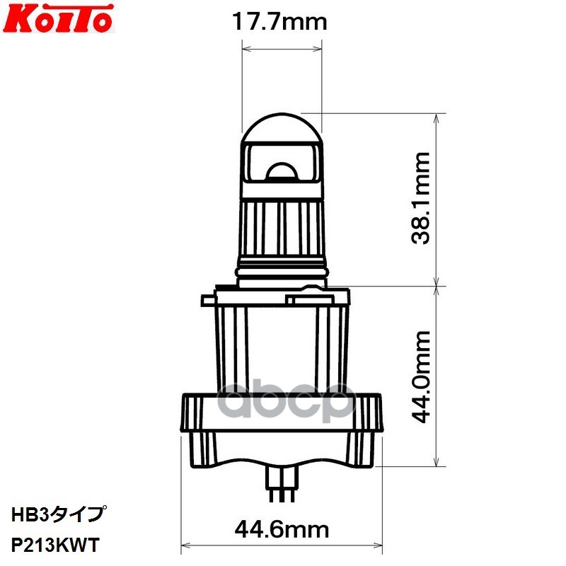 

Лампа Светодиодная Koito 12v Led Hb3 14w (Комплект 2 Шт.) KOITO арт. P213KWT
