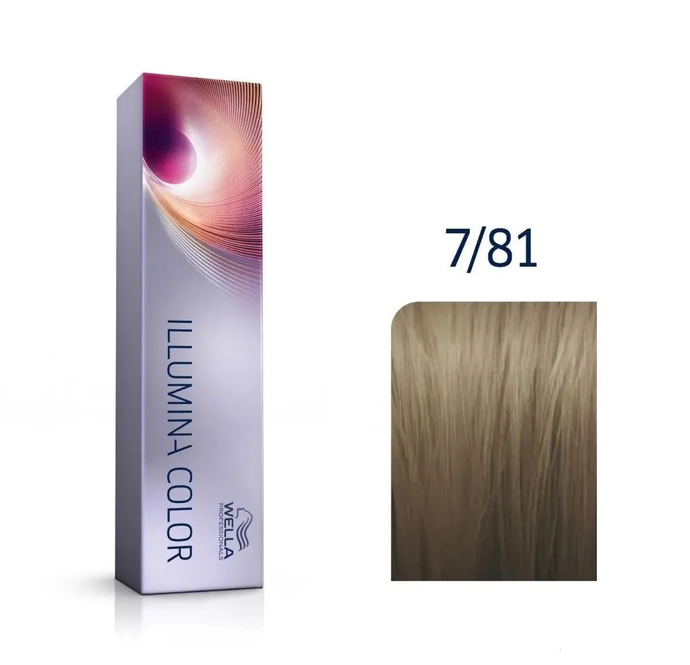 Крем-краска для волос Wella Illumina Color 7/81 Блонд жемчужно-пепельны 60 мл WELLA PROFESSIONALS блонд