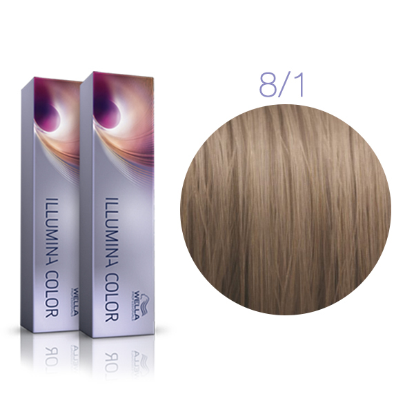 

Крем-краска Wella Illumina Color 8/1 Светлый блонд пепельный, 60 мл