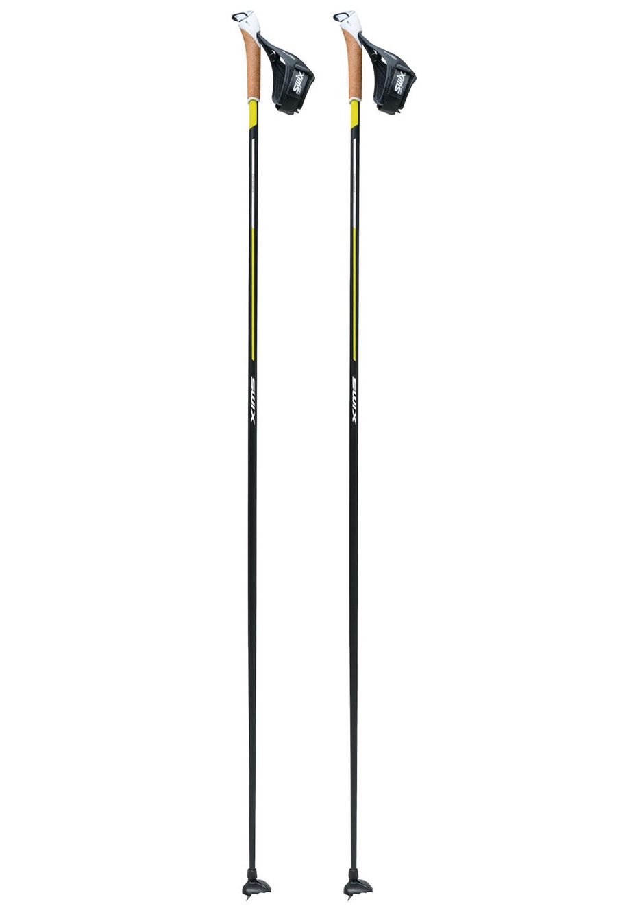 фото Лыжные палки swix quantum 5 click black/yellow (см:170)