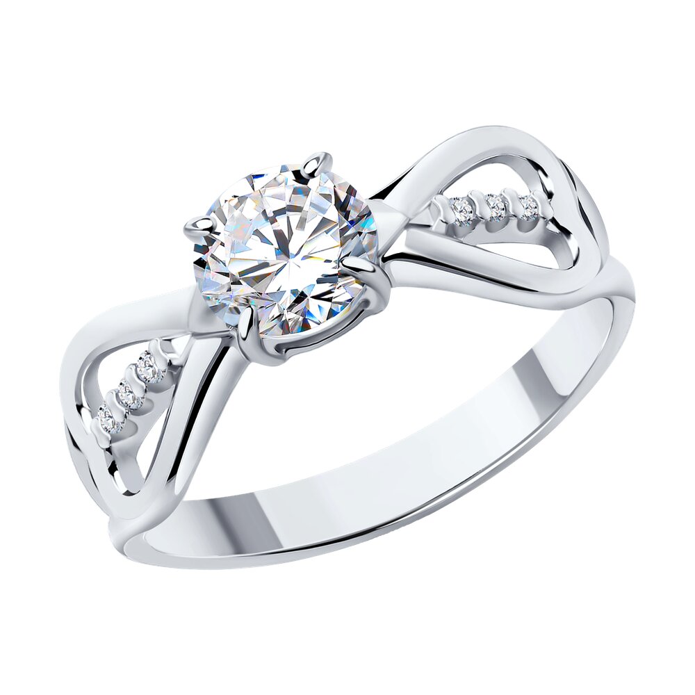 

Кольцо из серебра р. 19,5 Diamant 94-110-01551-1, фианит, 94-110-01551-1