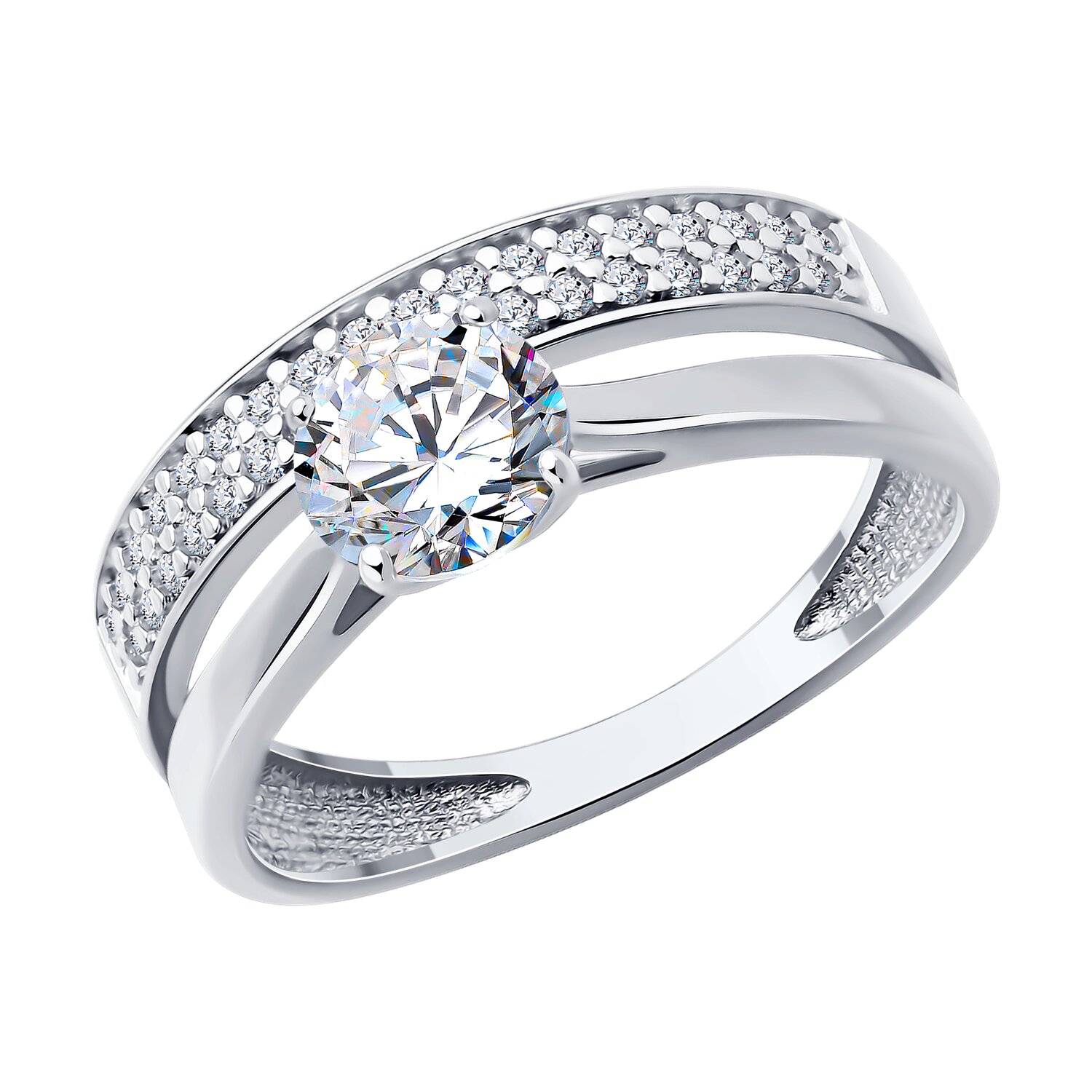 

Кольцо из серебра р. 19,5 Diamant 94-110-02138-1, фианит, 94-110-02138-1