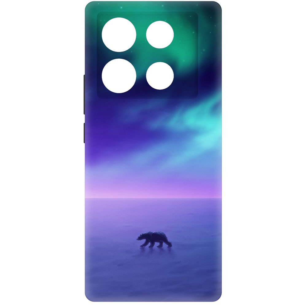 

Чехол-накладка Krutoff Soft Case Северное Сияние для INFINIX Note 40 Pro черный