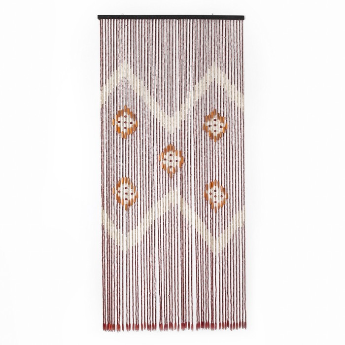 

Занавеска декоративная деревянная, 90x195 см, 52 нити