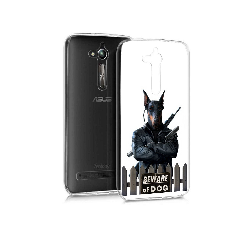 

Чехол MyPads Tocco для Asus ZenFone Go (ZB500KL) доберман, Прозрачный, Tocco