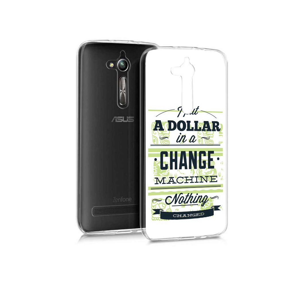 

Чехол MyPads Tocco для Asus ZenFone Go (ZB500KL) доллар надпись, Прозрачный, Tocco