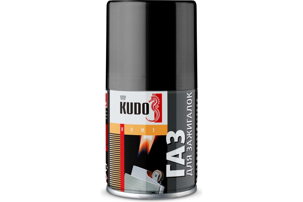 Газ KUDO универсальный для заправки зажигалок с адаптером новинка KU-H404