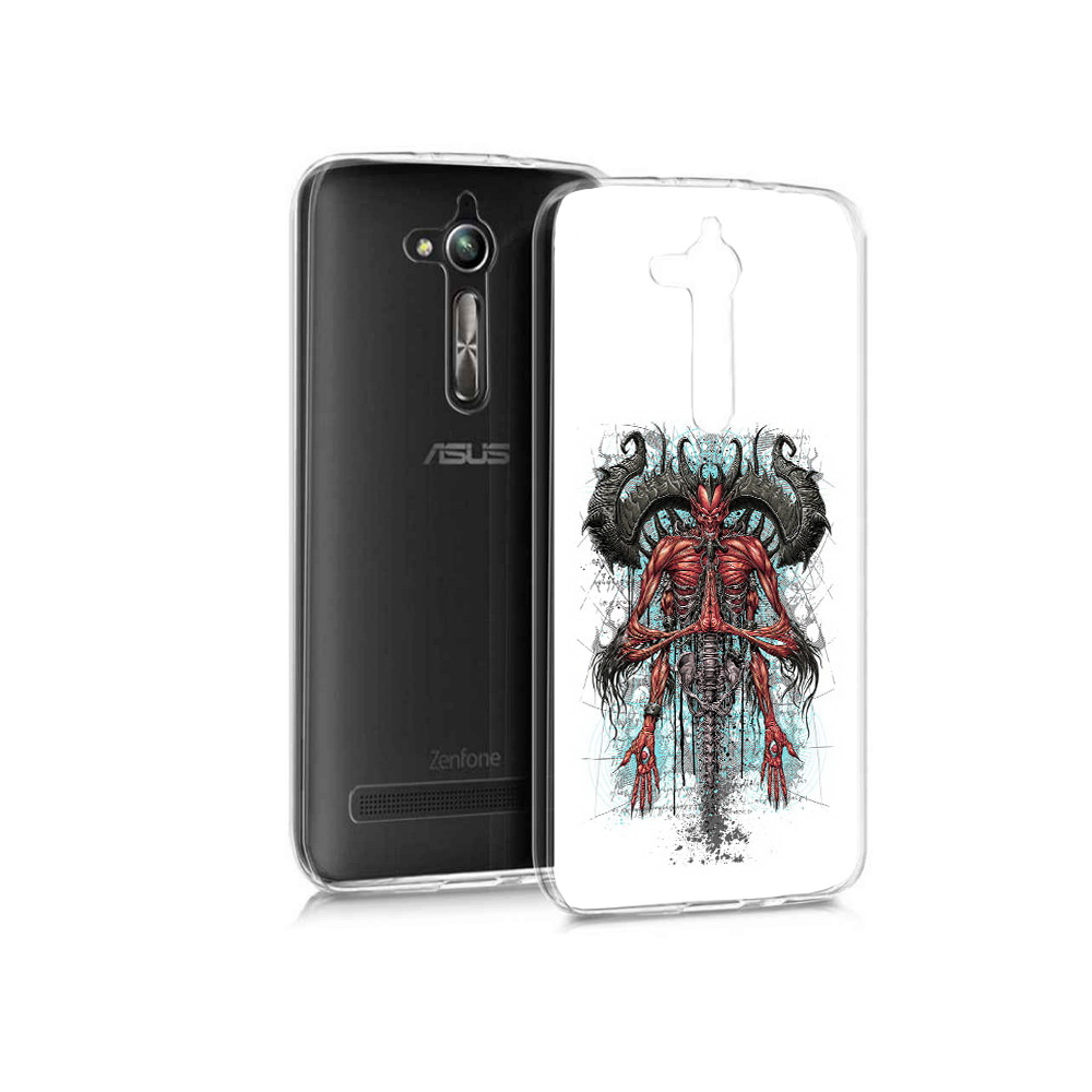 

Чехол MyPads Tocco для Asus ZenFone Go (ZB500KL) дьявол, Прозрачный, Tocco