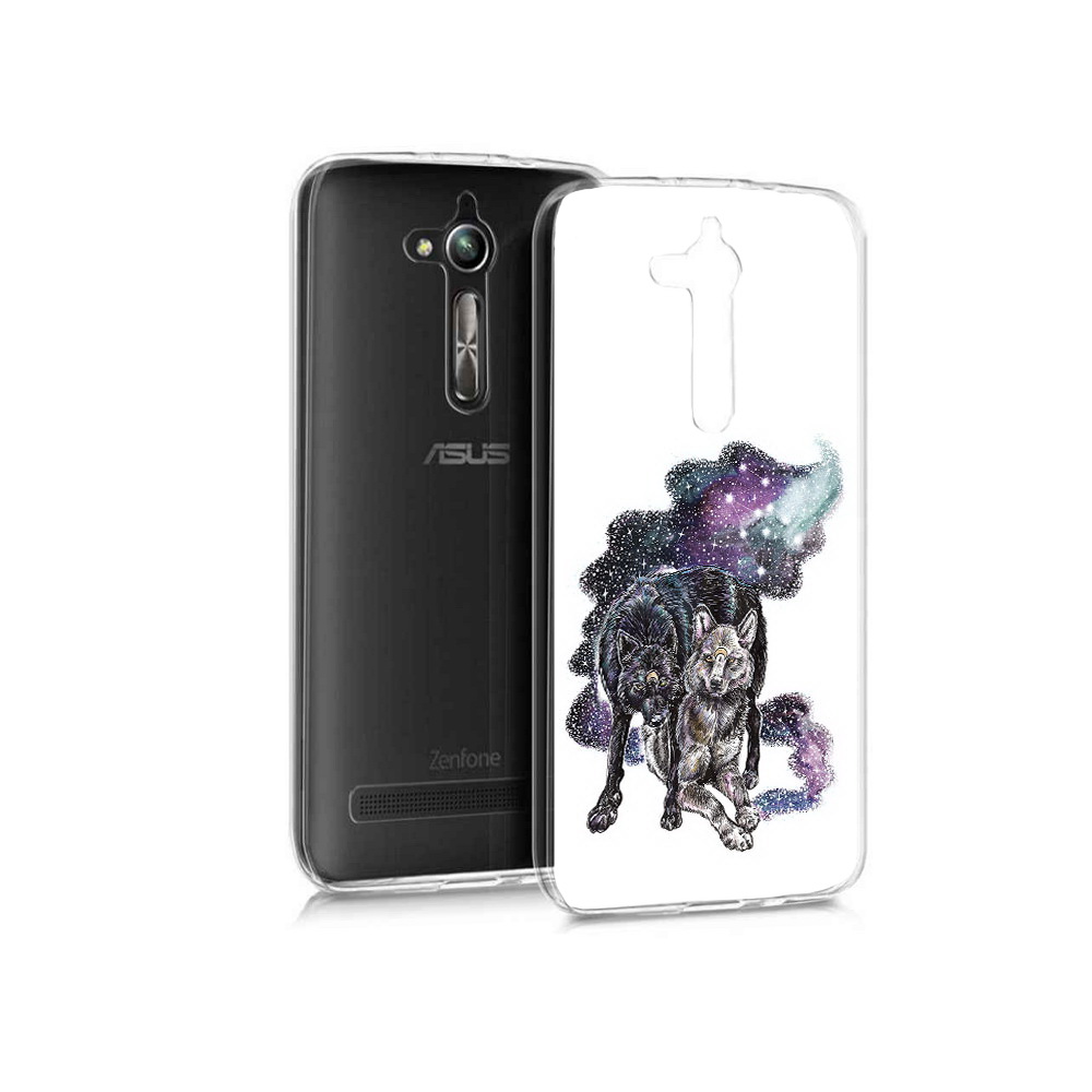 

Чехол MyPads Tocco для Asus ZenFone Go (ZB500KL) звездные волки, Прозрачный, Tocco