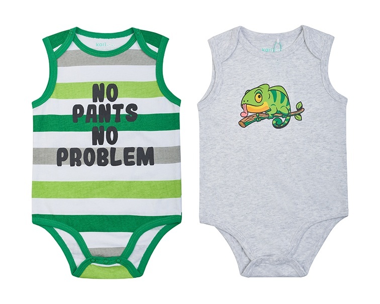 

Боди детское Kari Baby SS24B19501011, разноцветный, 68, Серый;зеленый;белый, 228733