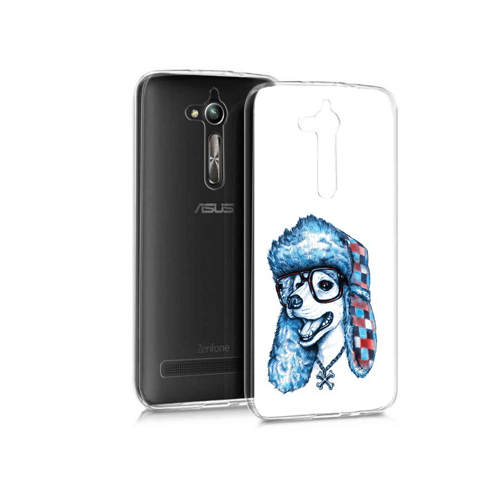 

Чехол MyPads Tocco для Asus ZenFone Go (ZB500KL) зимний пес, Прозрачный, Tocco