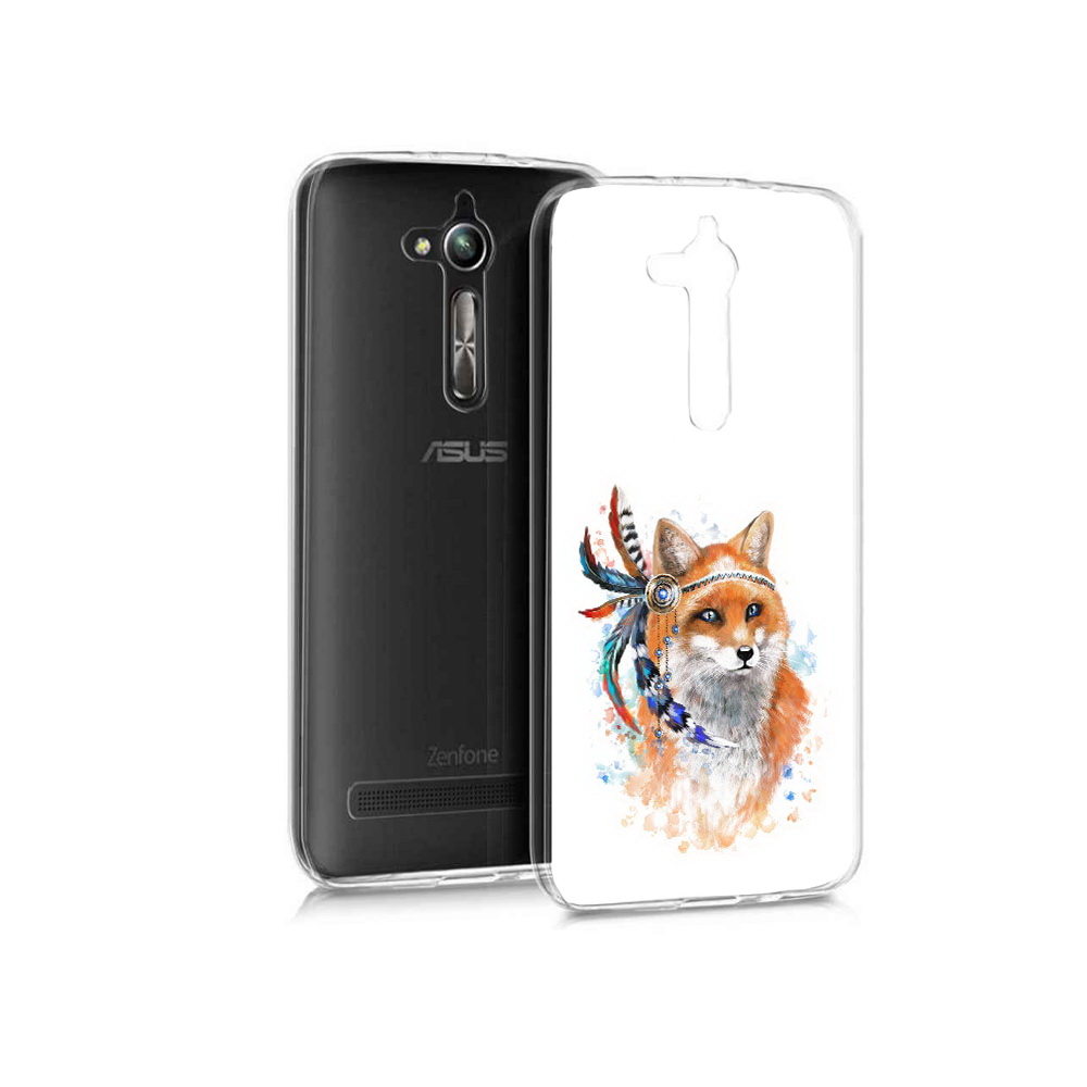 

Чехол MyPads Tocco для Asus ZenFone Go (ZB500KL) инду лиса, Прозрачный, Tocco