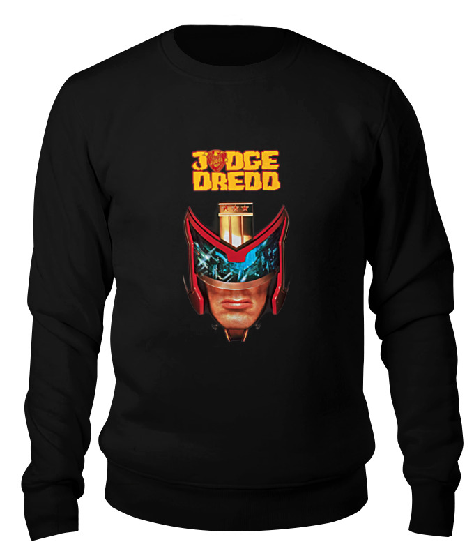 

Свитшот унисекс Printio Judge dredd черный M, Judge dredd