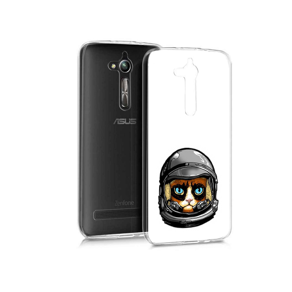 

Чехол MyPads Tocco для Asus ZenFone Go (ZB500KL) кот космонавт, Прозрачный, Tocco