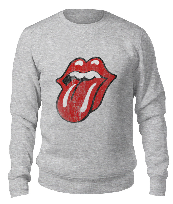 

Свитшот унисекс Printio Rolling stones серый M, Rolling stones