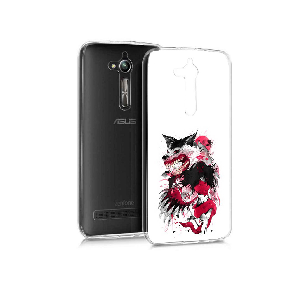 

Чехол MyPads Tocco для Asus ZenFone Go (ZB500KL) красная шапочка, Прозрачный, Tocco