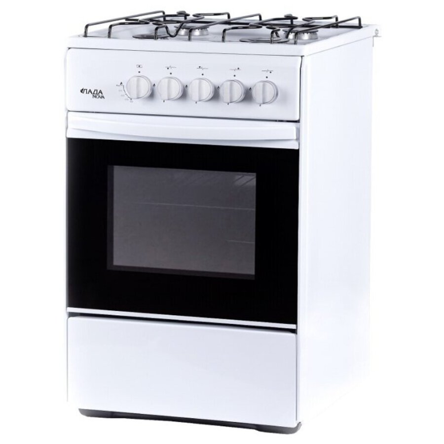 

Газовая плита Лада Nova RG 24043 W белый; черный, RG 24043 W