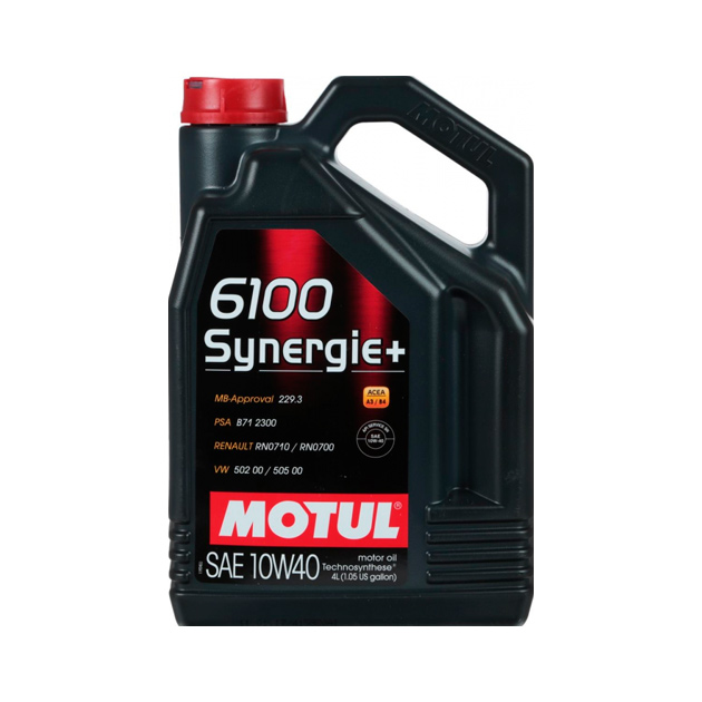 

Моторное масло Motul полусинтетическое 6100 Synergie+ API SL/CF, ACEA A3/B4 10W40 4л