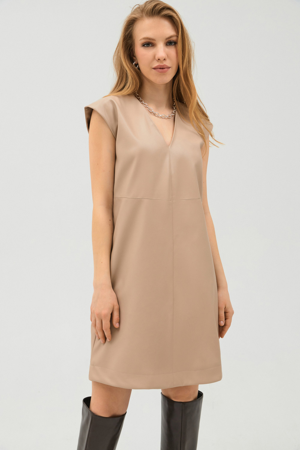 

Платье женское Concept Club 10200200895 бежевое XS, 10200200895