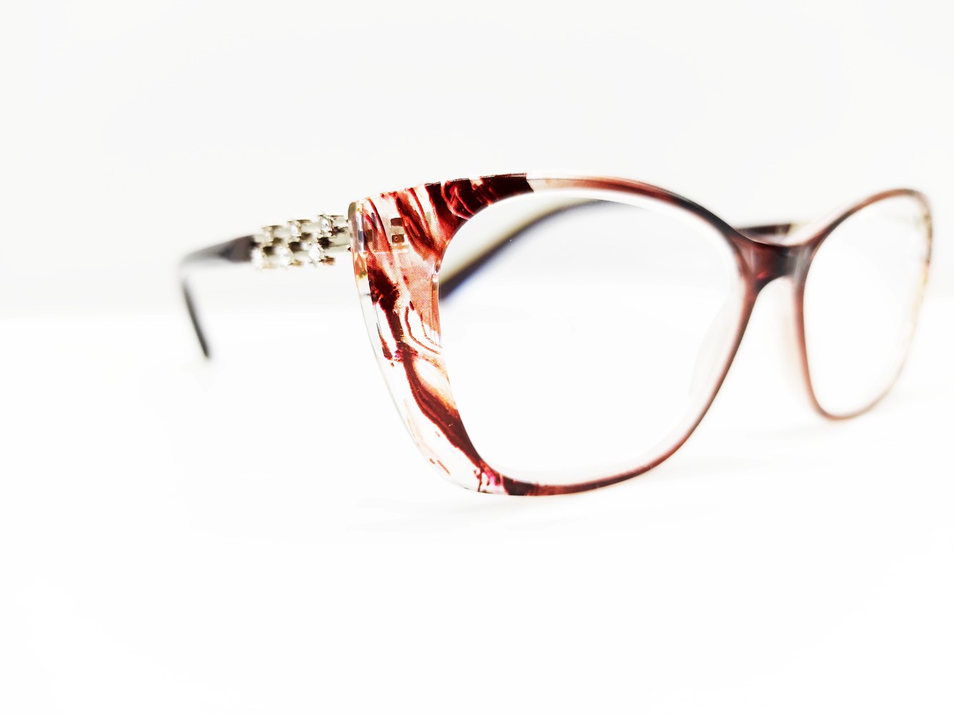 Готовые очки FM99011 с UV защитой коричневые +0.75