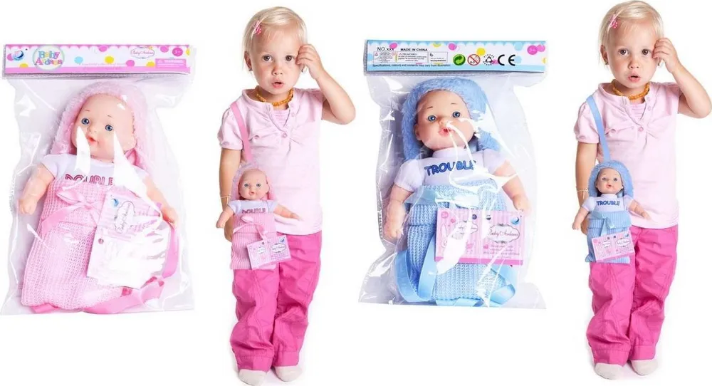 фото Игровой набор abtoys baby ardana, пупс 23 см, в сумочке, в ассортименте, 139303-tn