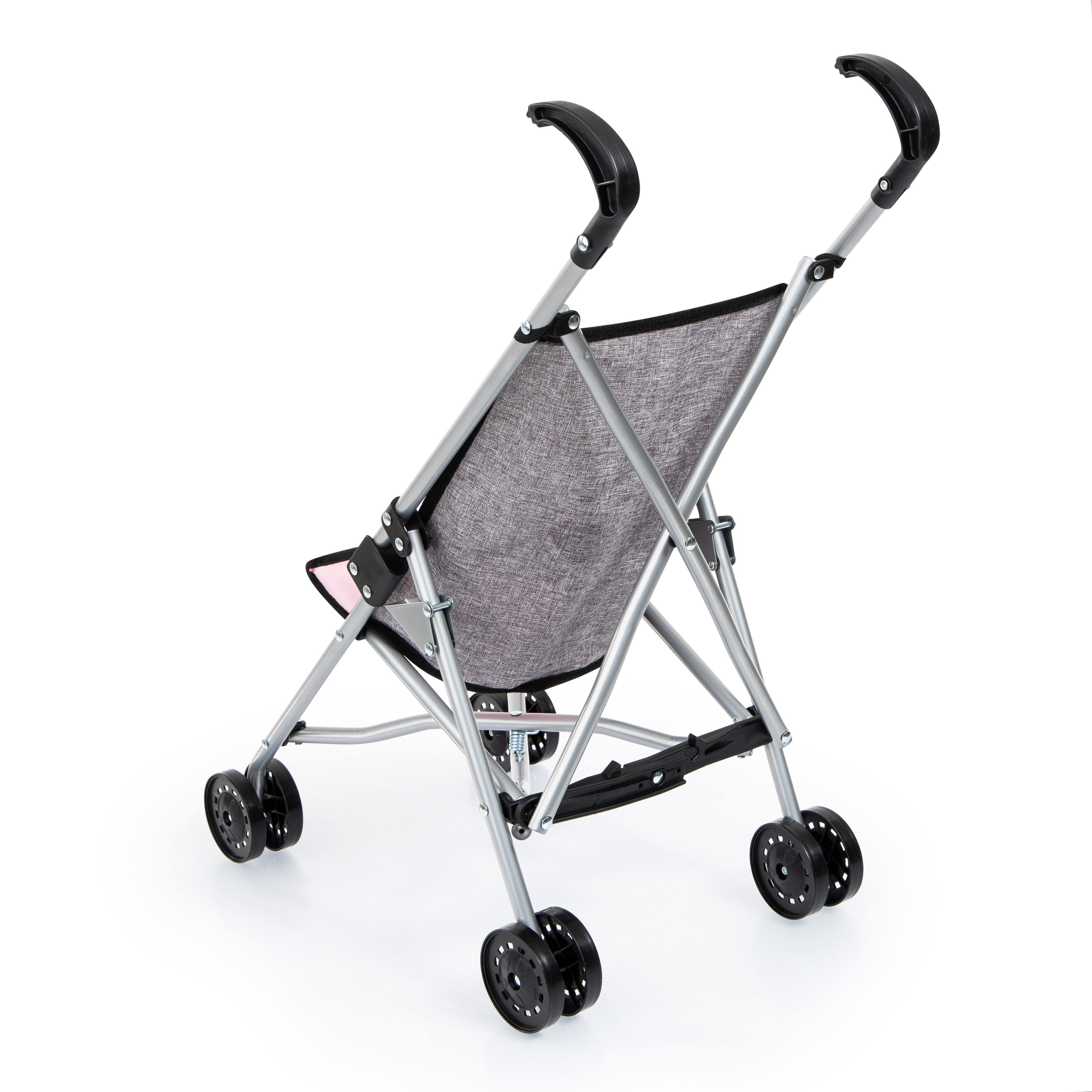 Коляска для кукол Bayer Design Dolls Buggy с бабочкой серо-розовая 1799₽