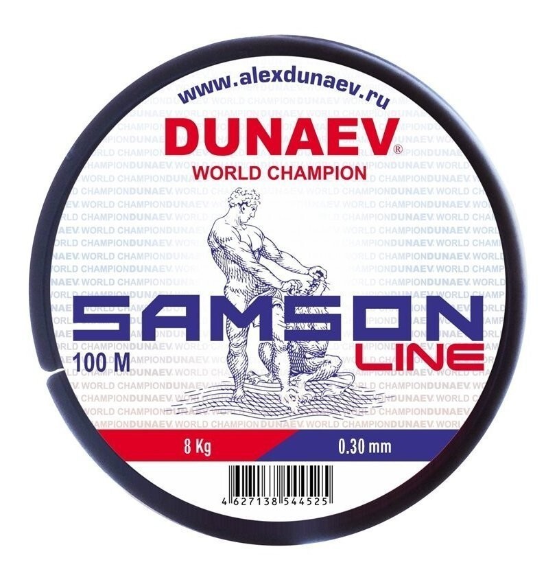 

Леска Dunaev SAMSON 100м 0.30мм, Прозрачный, Samson