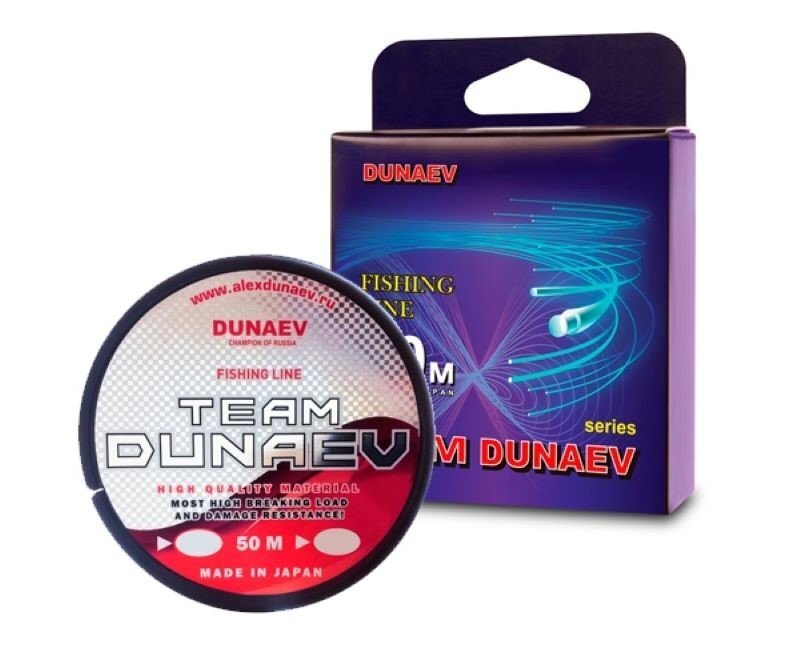 

Леска Dunaev TEAM DUNAEV 50м 0.083мм 0.75кг, Прозрачный, Team