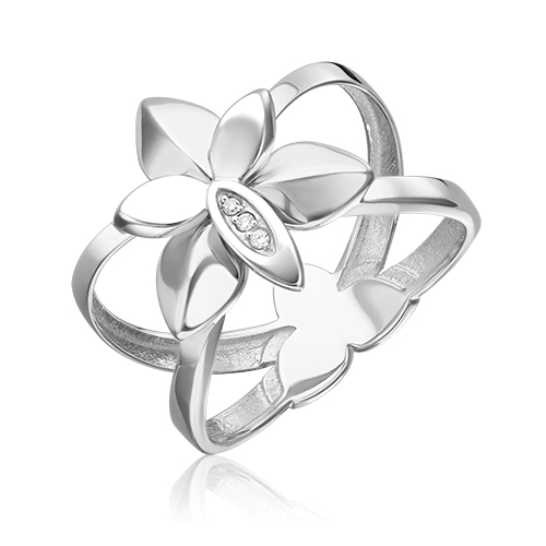 

Кольцо из золота р. 16 PLATINA jewelry 01-5603-00-101-1120, бриллиант, 01-5603-00-101-1120