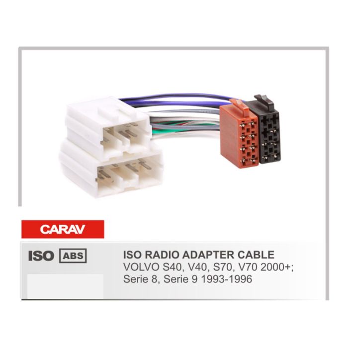 

Евро разъем CARAV 12-028 (ISO адаптер VOLVO S40, V40, S70, V70 2000+)