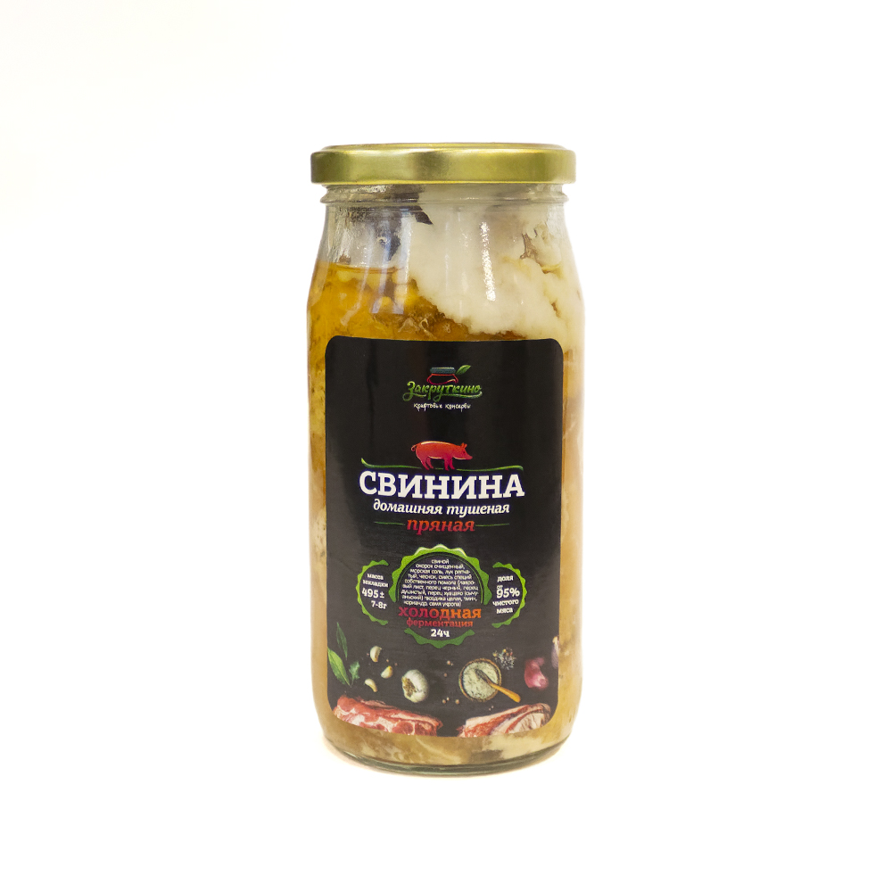 

Свинина тушеная Закруткино пряная, 495 г, Свинина пряная