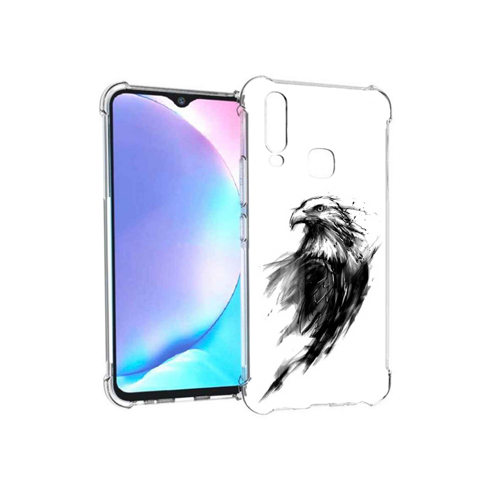 

Чехол MyPads Tocco для Vivo Y17 чб птица (PT136369.382.670), Tocco