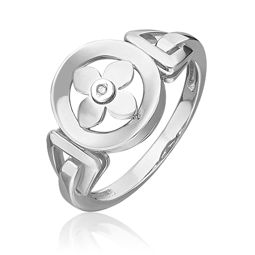 

Кольцо из золота р. 19 PLATINA jewelry 01-5606-00-101-1120, бриллиант, 01-5606-00-101-1120