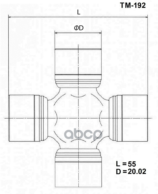 

Крестовина Карданного Вала Toyo Toyo Tm192