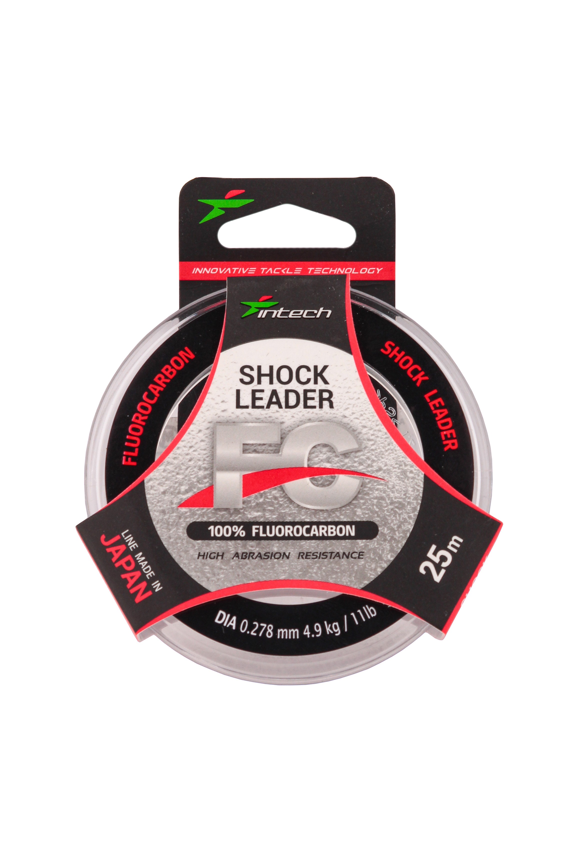 Леска Intech FC SHOCK LEADER 25м 0.278мм 4.9кг 11Lb, флюорокарбон