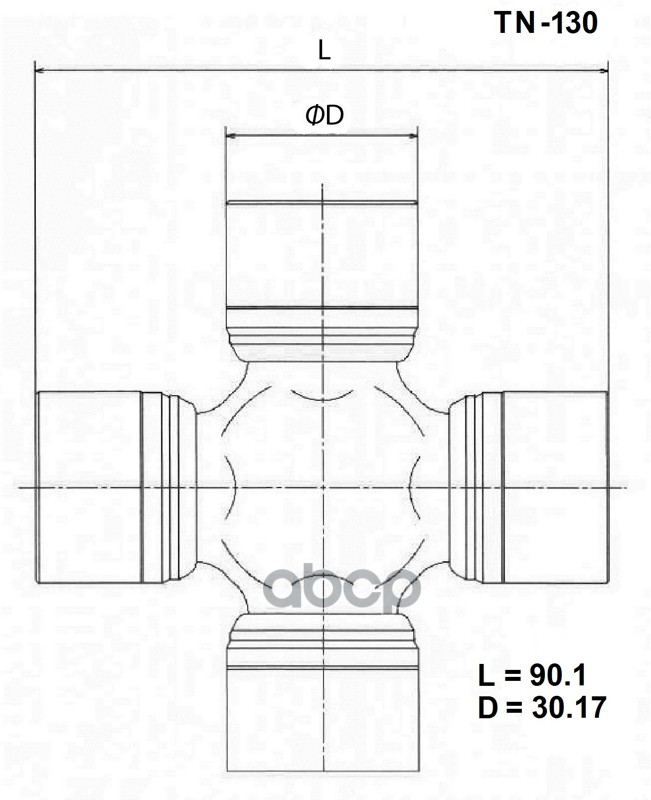 

TOYO TN-130 Крестовина карданного вала NISSAN PATHFINDER R51 04-12/TITAN A60 03-15/CHEVROL