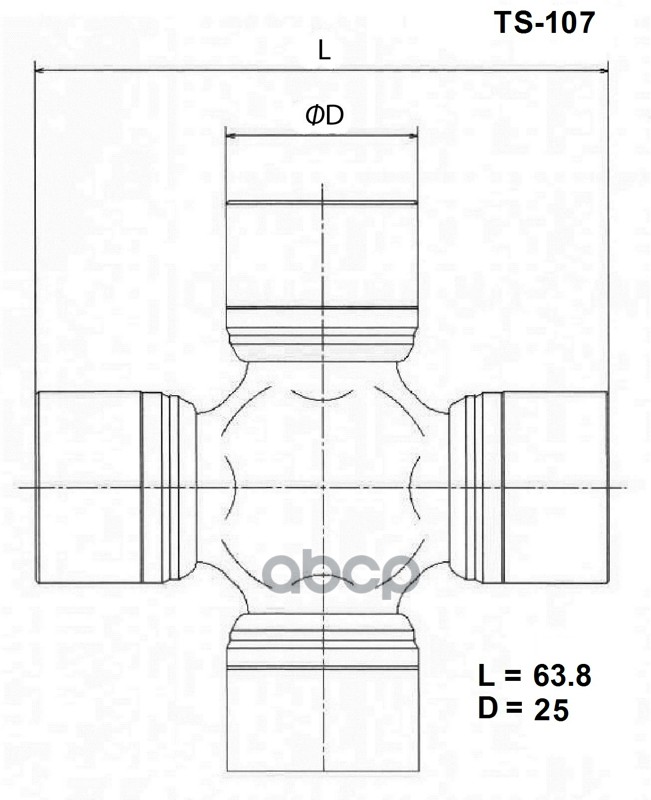 Крестовина Карданного Вала Toyo 27200-83812 / 27200-60810 / 27200-60811 / 27200-83000 / 27