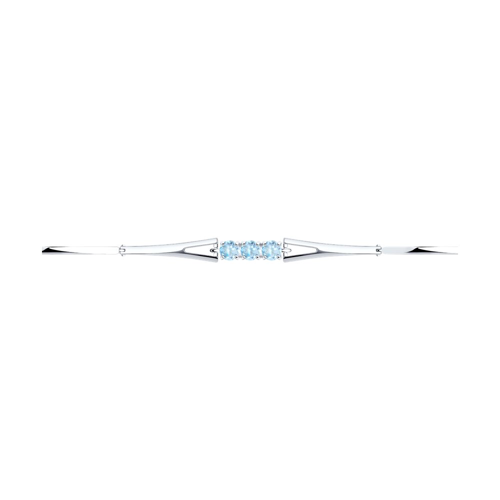 

Браслет из серебра р.  Diamant 94-350-00869-1, топаз, 94-350-00869-1