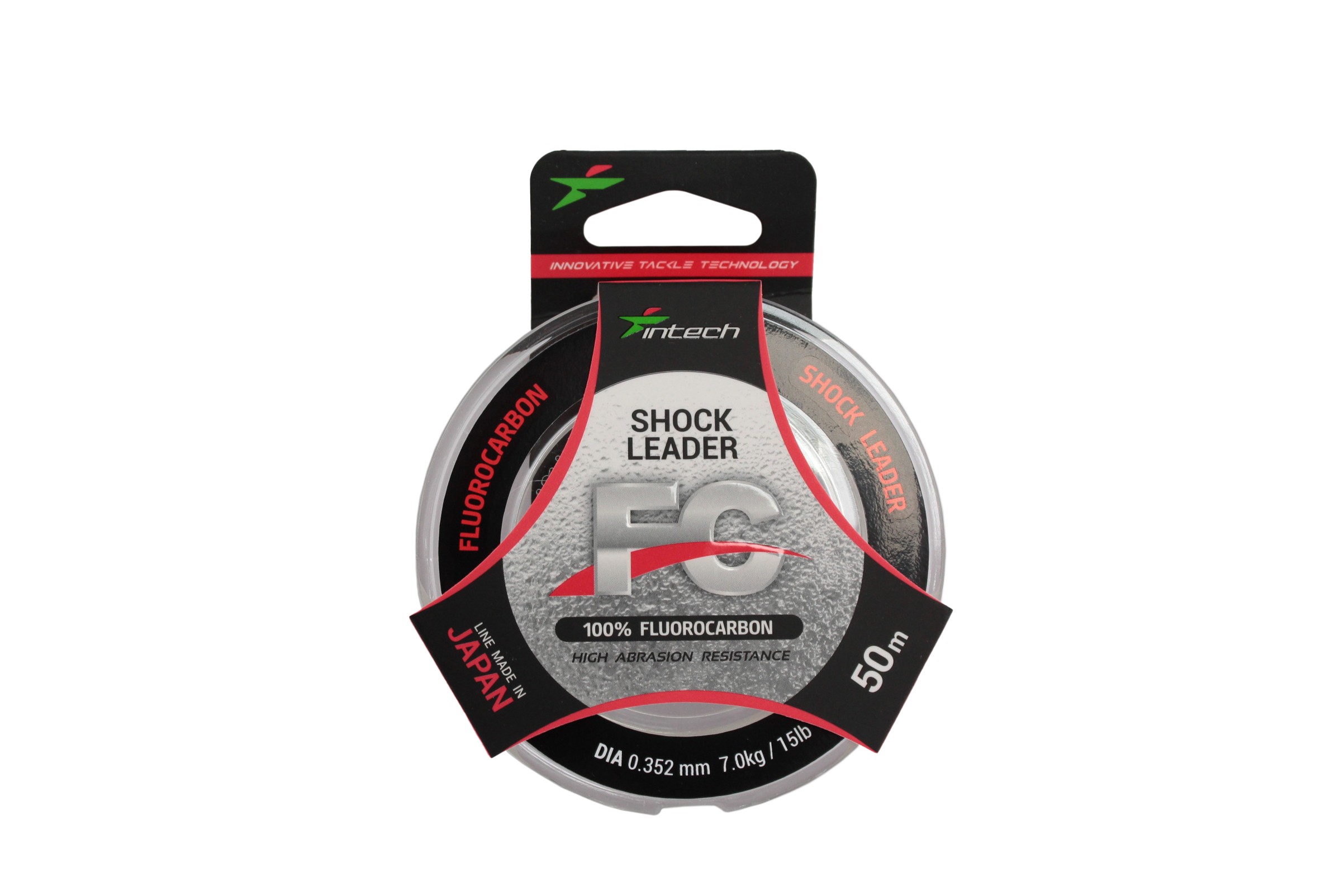 Леска Intech FC SHOCK LEADER 50м 0.352мм 7.0кг 15Lb, флюорокарбон