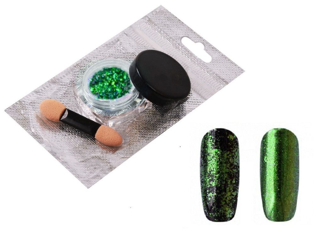 Втирка Nail Art хлопья юки №810 2 шт