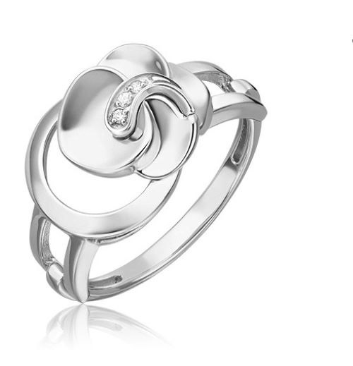 

Кольцо из золота р. 19 PLATINA jewelry 01-5611-00-101-1120, бриллиант, 01-5611-00-101-1120