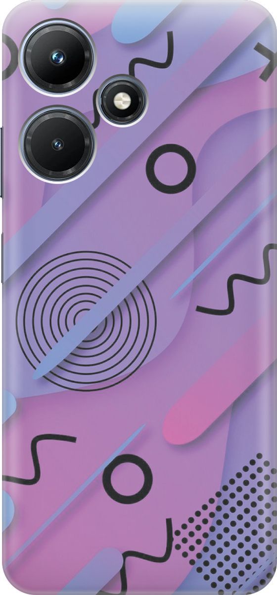 

Чехол на Infinix Hot 30i "Сиреневый супрематизм", Голубой;розовый, 159406