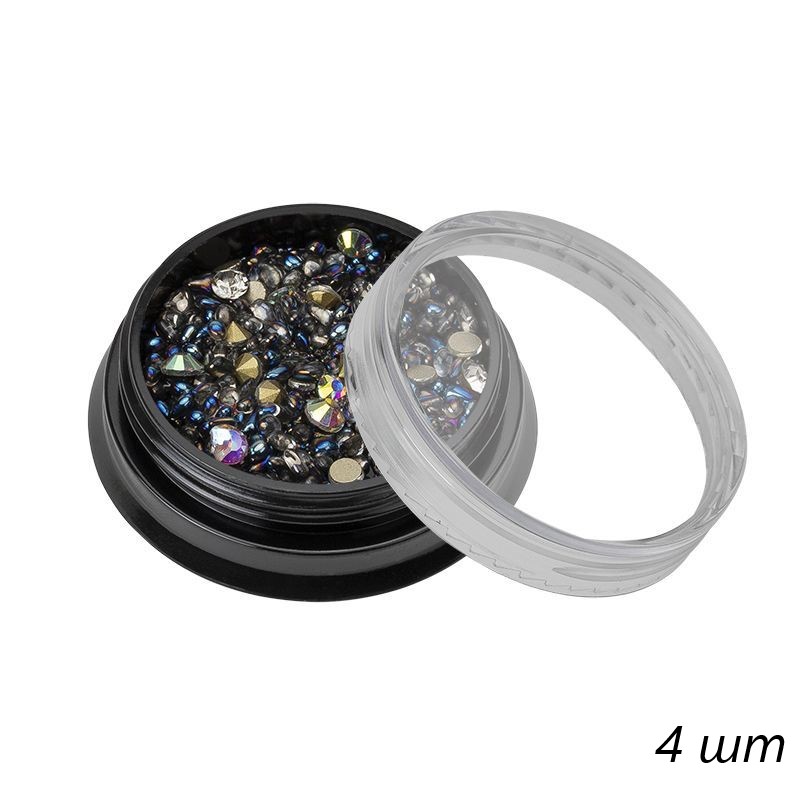 

Стразы для маникюра Nail Art №6 4 шт, Серебристый, kr-15070