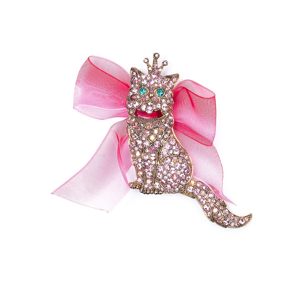 

Брошь из бижутерного сплава с swarovski Moon Paris MoS-22.03-053, MoS-22.03-053