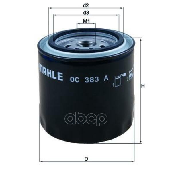

Фильтр Масляный Ваз 2101-07 Knecht/Mahle Oc383a Mahle/Knecht арт. OC383A