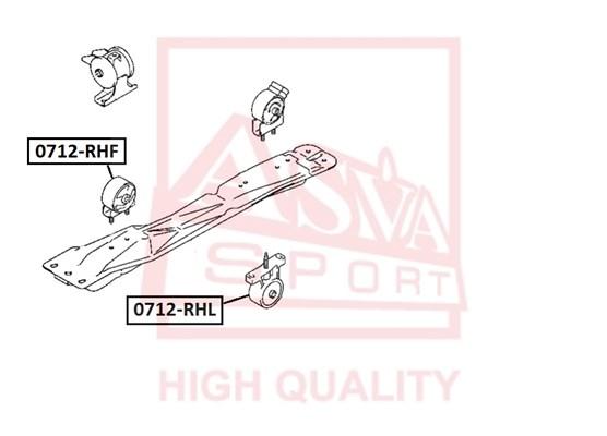 

Опора двигателя ASVA 0712rhf