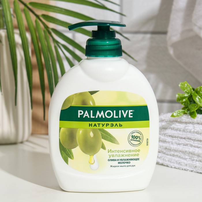 Жидкое мыло Palmolive Натурэль интенсивное увлажнение с экстрактами оливы и молочком 300мл