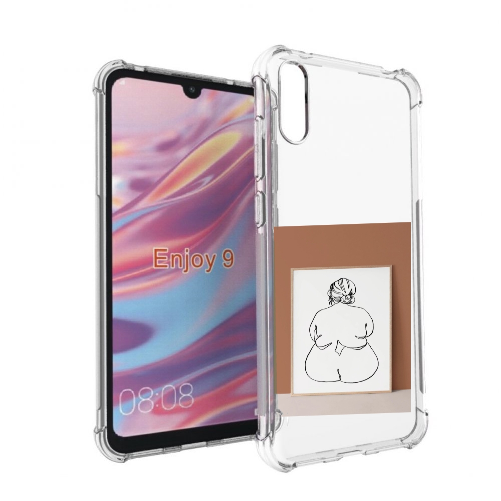 

Чехол бампер MyPads Body Positive Female Figure Line Art женский, Прозрачный, Tocco