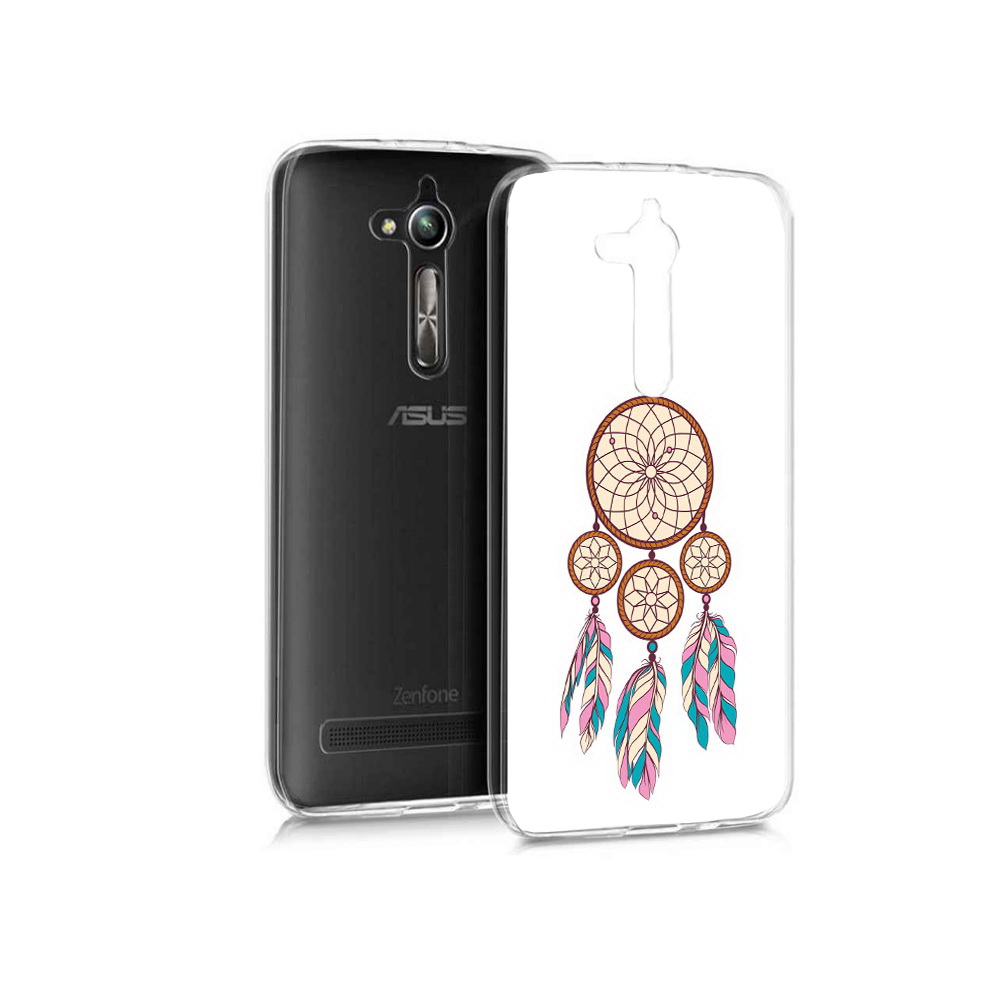 Чехол MyPads Tocco для Asus ZenFone Go (ZB500KL) ловец снов бежевый